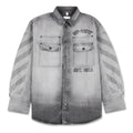 Diag Emb Den Milit Overshirt
