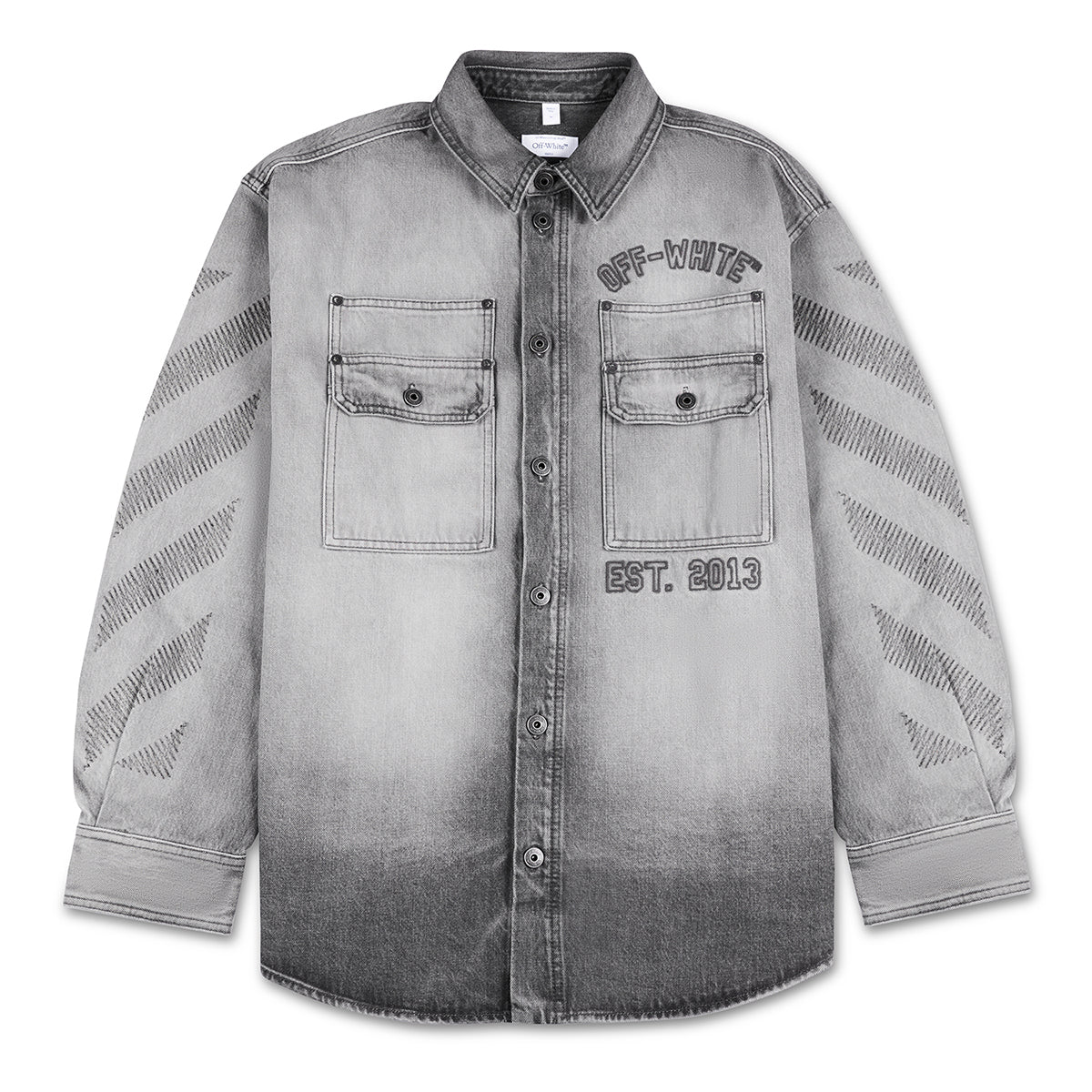 Diag Emb Den Milit Overshirt