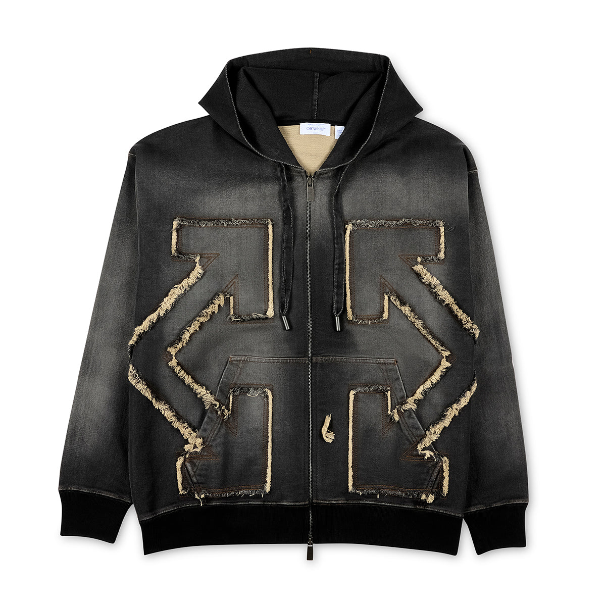 Distress Arr Skate Zip Hoodie