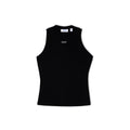 Off Stamp Rib Round Tank Top
