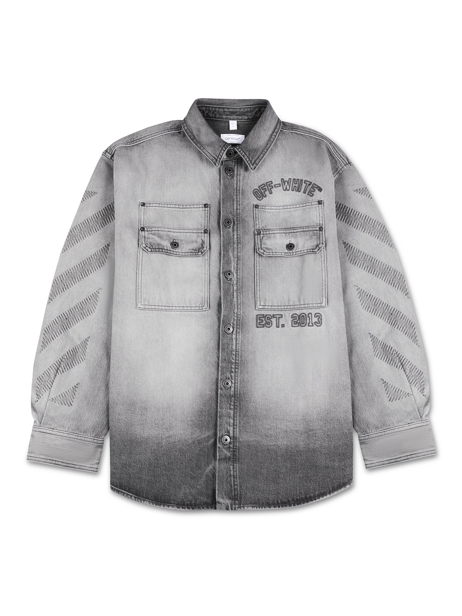 Diag Emb Den Milit Overshirt