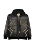 Distress Arr Skate Zip Hoodie