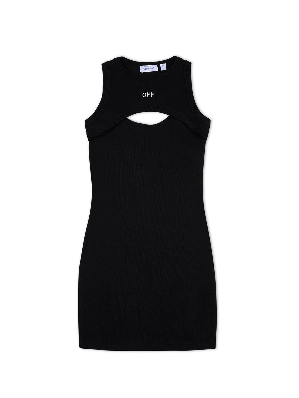 Off Stamp Rib Cut Out Dress