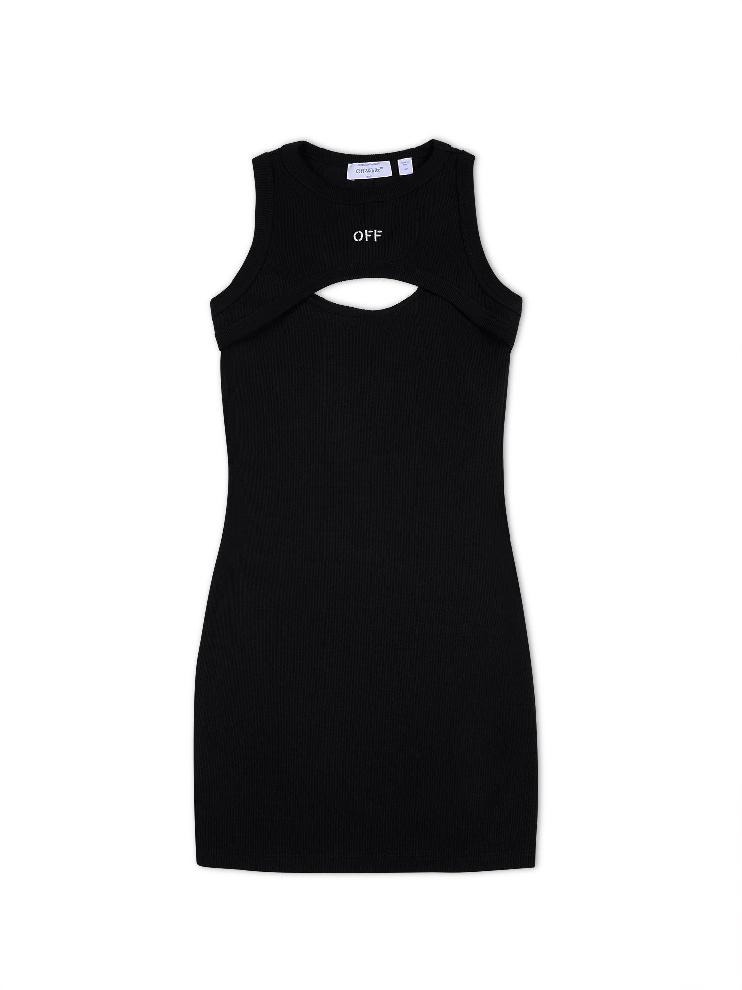 Off Stamp Rib Cut Out Dress