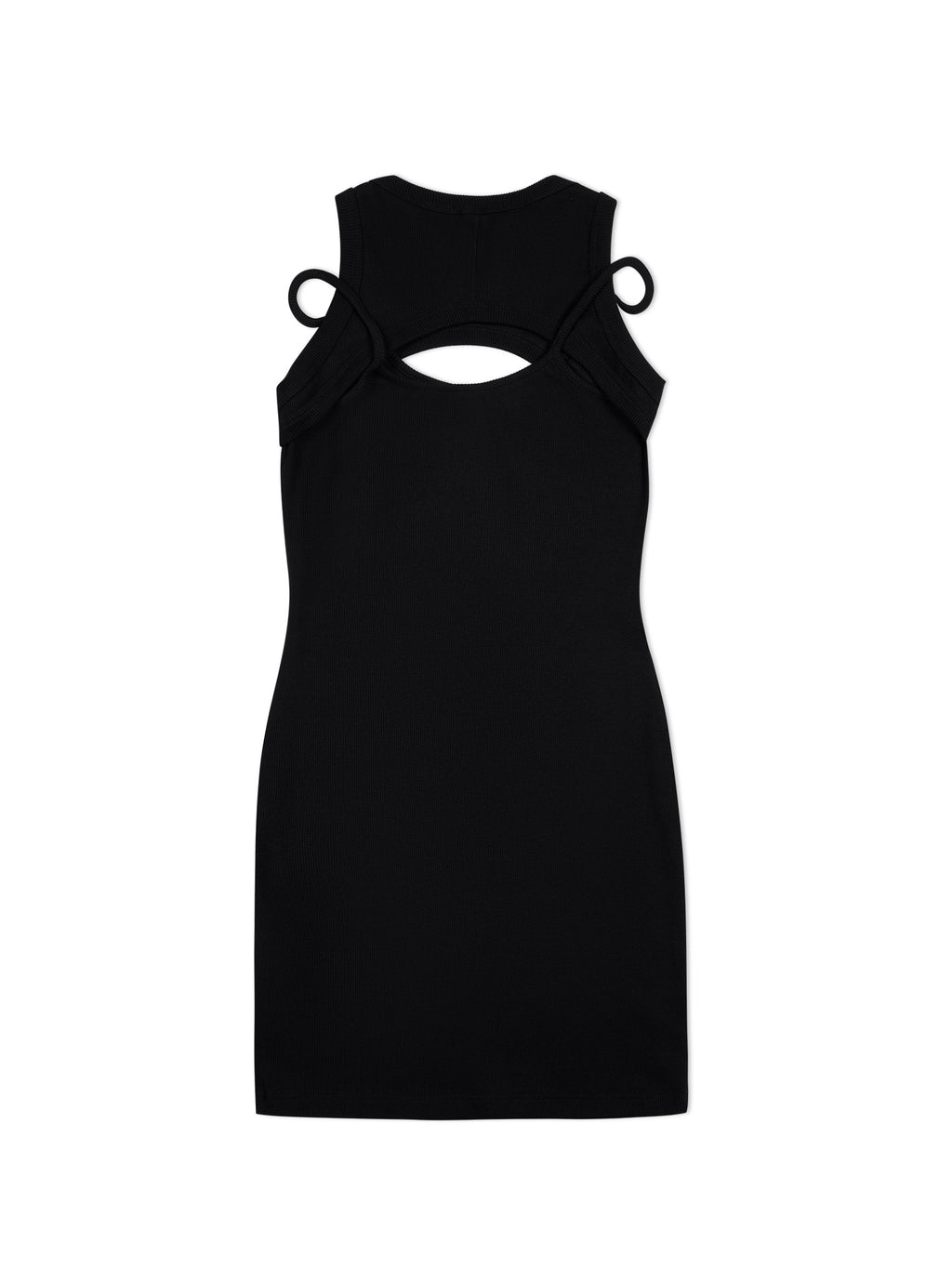 Off Stamp Rib Cut Out Dress