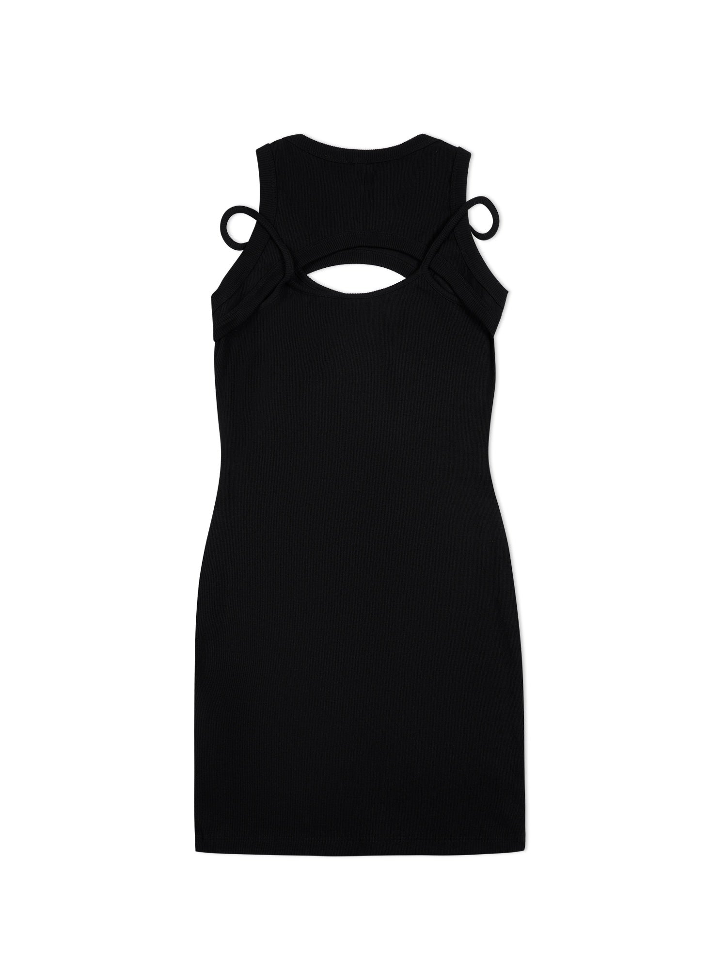 Off Stamp Rib Cut Out Dress