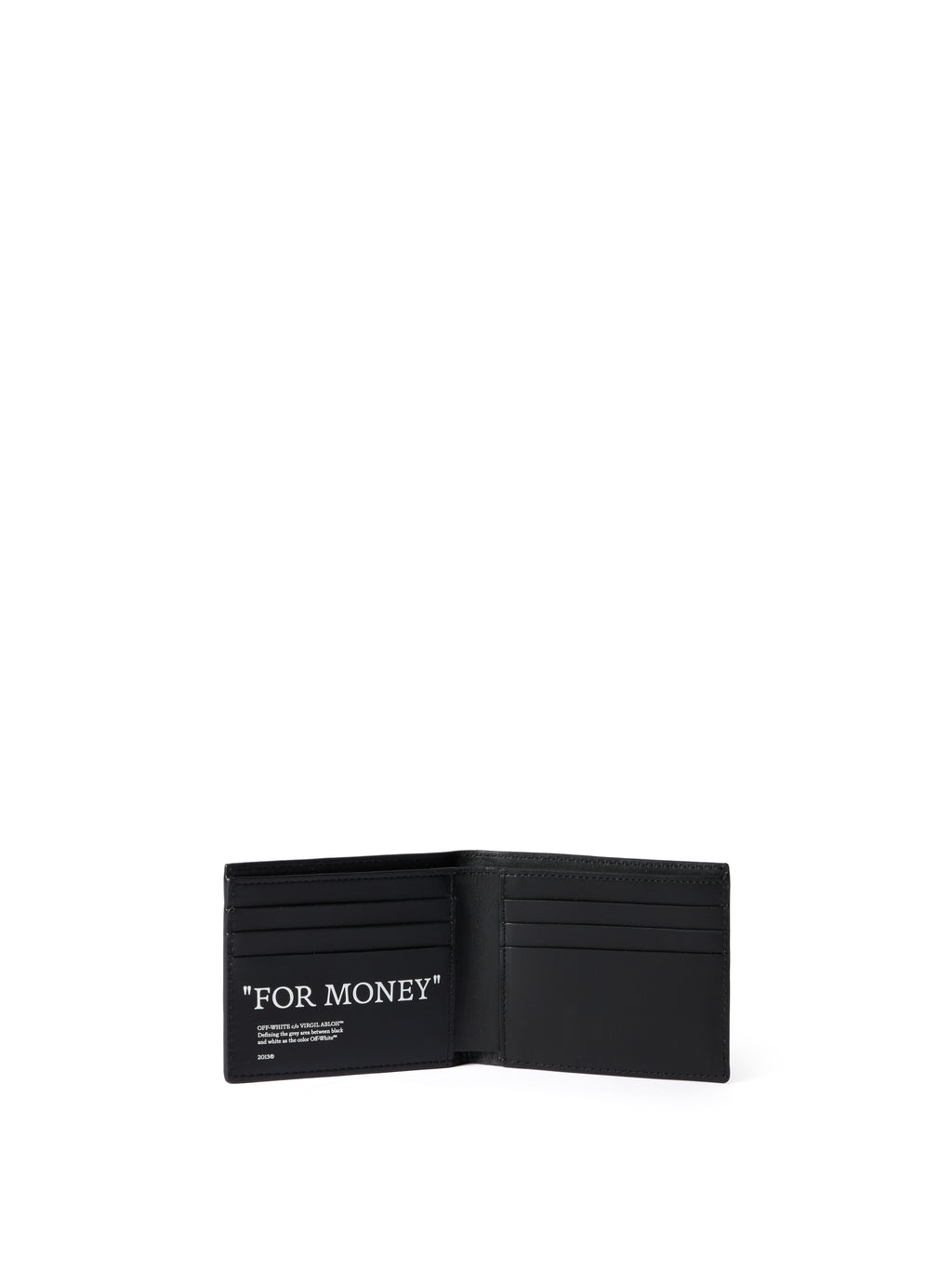 Quote Wallet Quote-Smooth Calfskin Leather Black