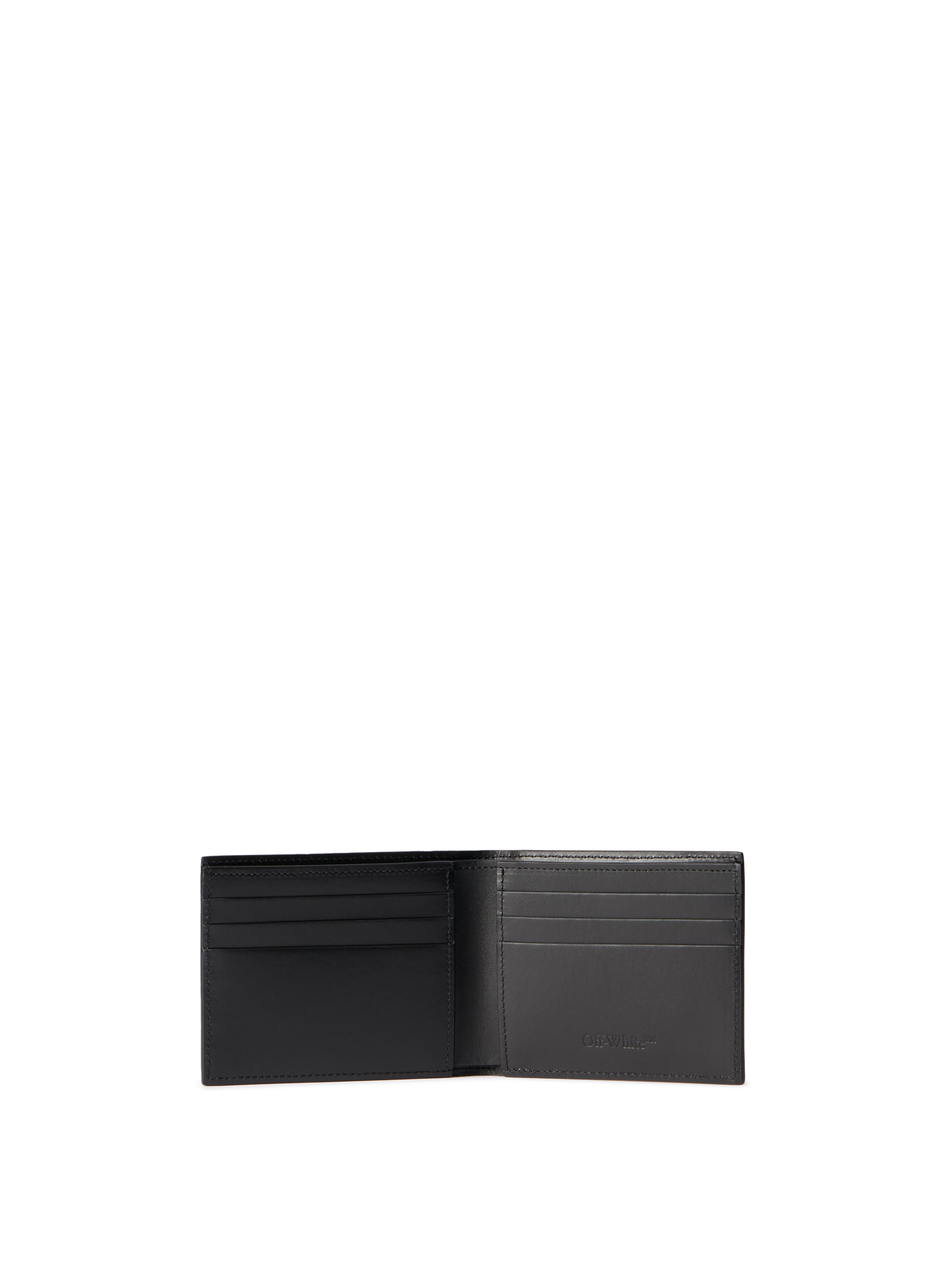 Heritage Wallet Half Arrow-Smooth Calfskin Leather Black