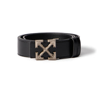 Arrow Belt Quote-Smooth Calfskin Leather Black