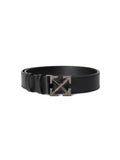 Arrow Belt Quote-Smooth Calfskin Leather Black
