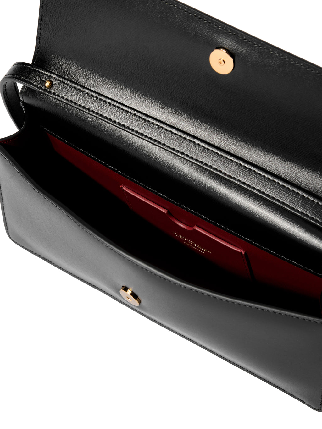 Jitney Shoulder Bag Smooth Calfskin Leather Black