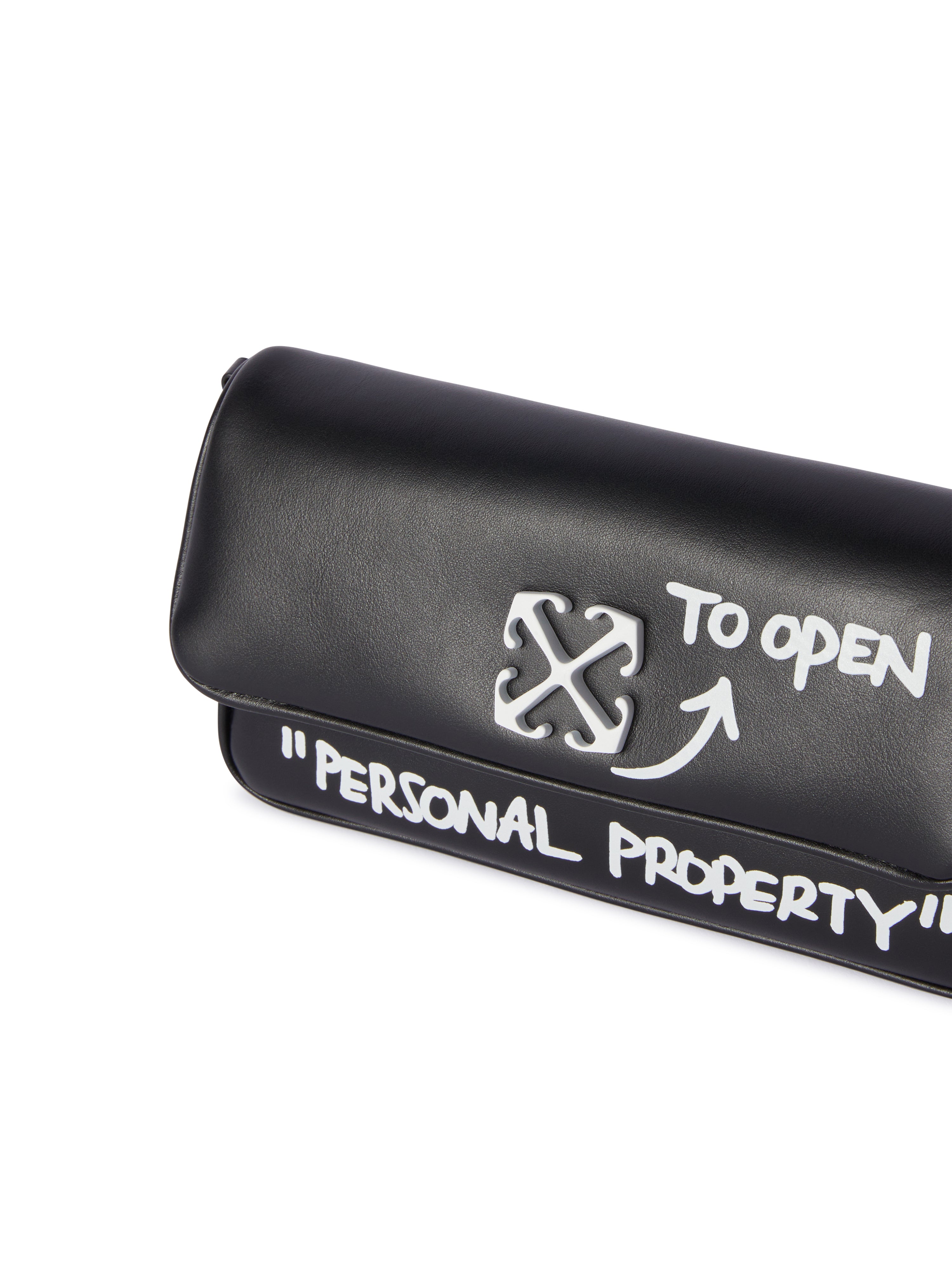 Jitney Shoulder Bag Smooth Calfskin Leather Black