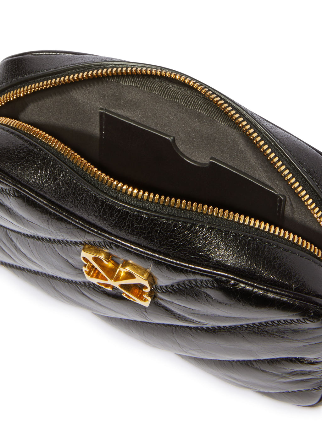 Quilting Shoulder Bag Smooth Calfskin Leather Black